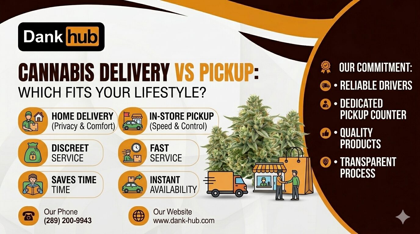 Cannabis Delivery vs Pickup Which Option Is Better for You Blog banner